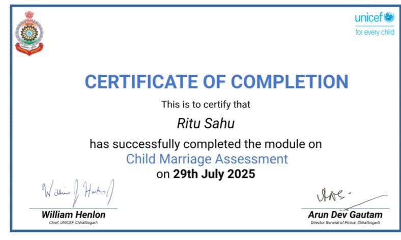 Certificates & Awards