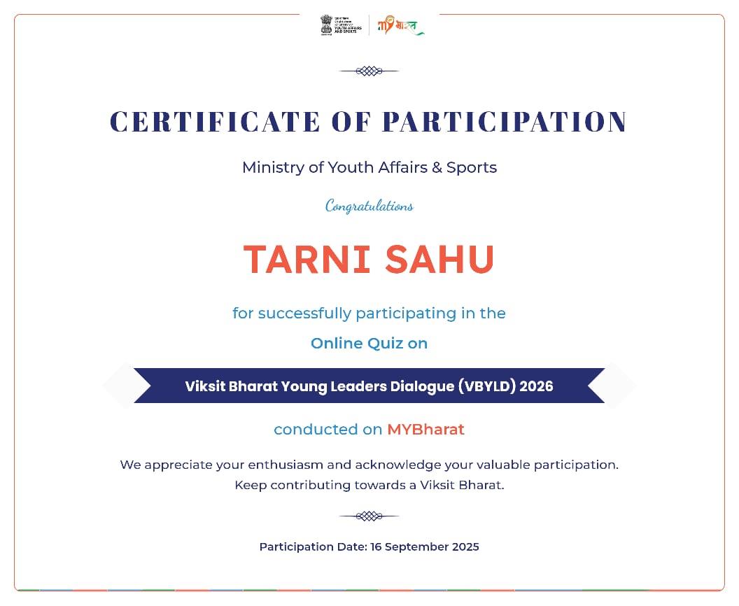 Certificates & Awards