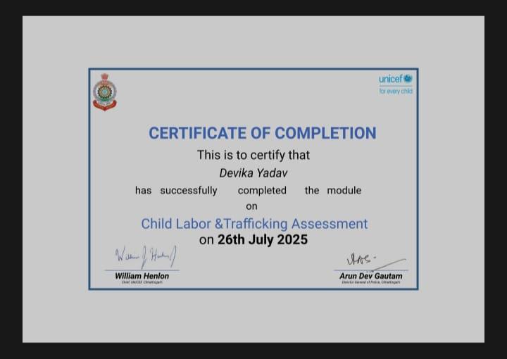 Certificates & Awards