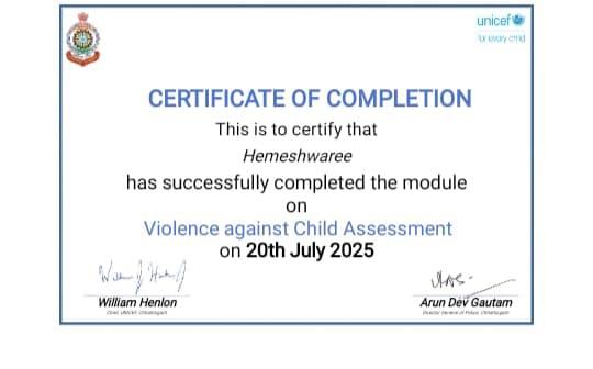 Certificates & Awards