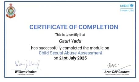 Certificates & Awards