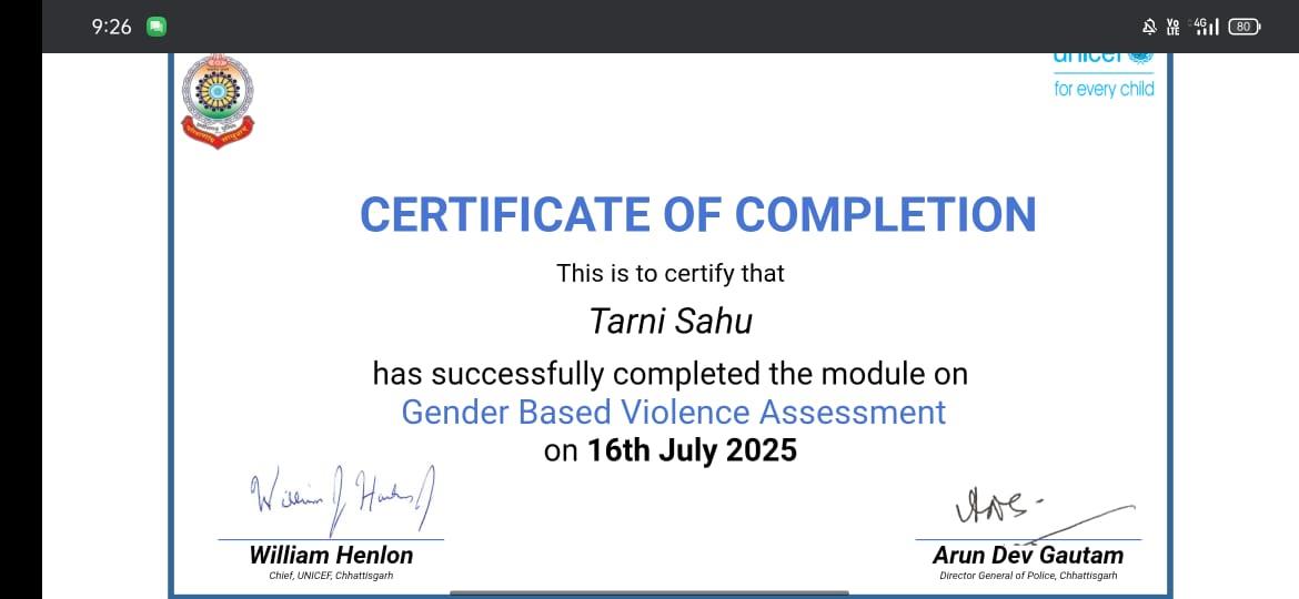 Certificates & Awards