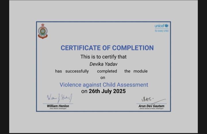 Certificates & Awards