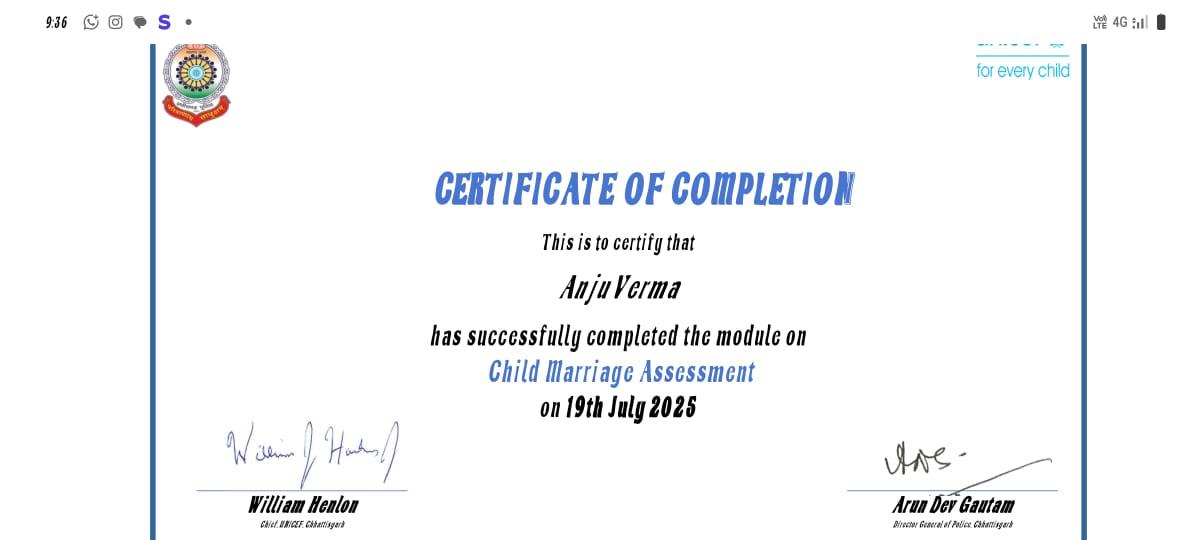Certificates & Awards
